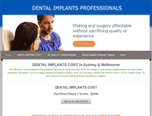 Tablet Screenshot of dentalimplantscost.com.au
